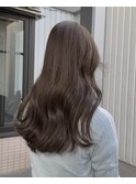 ブリーチなしミルクティーグレージュカラー