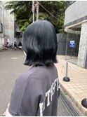 ブリーチなし　ブルージュ　パツっとボブ