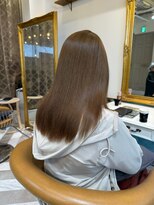 ロンドアベニール 北千住(Lond avenir)&nbsp;ブリーチなしチェリーブラウン髪質改善縮毛矯正酸性ストレート