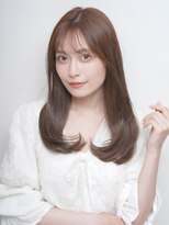 セプト 天神大名(SEPT.)&nbsp;ベージュ ワンカール レイヤーカット シースルーバング