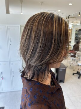 シャルムヘアー(charme hair) ☆夏にオススメ☆くびれレイヤー×ハイライトカラー