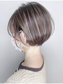 【morio原宿】秋冬ショートボブハイライトカラー