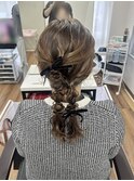 ツイン編みおろし