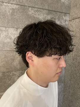 ニアウ 伊勢崎連取店(Niau) メンズマッシュ波巻きスパイラルパーマメンズパーマ