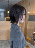 ボブウルフハッシュカットショートウルフボブ小顔カット