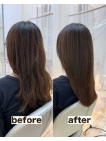 ルスリー 田園調布店(Lsurii)&nbsp;田園調布髪質改善】純度100%トリートメント＋カット＋縮毛矯正