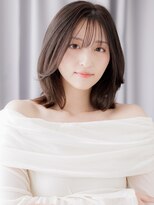 カバーヘア 上尾西口店(COVER HAIR)&nbsp;ダークアッシュくびれミディアムレイヤーカットZ上尾30代40代