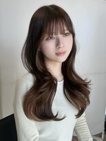 アイシー 表参道(ICY)&nbsp;ブリーチなしカラーブラウンカラー表参道韓国ヘア