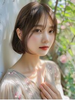 メルバ(Melva)&nbsp;黒髪/ボブルフ/ネビージュ/小顔/ワンレン/カット/髪質改善/前髪