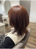 春服に似合うピンクベージュカラー【ブリーチなし】