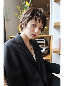 クラン エン バイ ヘッドライト 二子玉川店(clan en. by HEADLIGHT) 二子玉川/くせ毛ショートヘア/ショートパーマ/透明感カラー