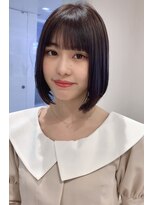 アッシュ 千歳烏山店(Ash) 20代30代大人ハンサムショート切りっぱなしボブミニボストレート