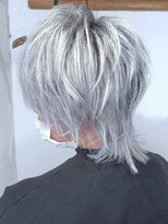 ブレイズヘアー(BLAZEhair)&nbsp;【超ハイトーン】メンズライクホワイト×ブリーチ３回