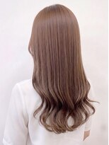 メゾンe.m.a(MAISON e.m.a)&nbsp;ブリーチなし髪質改善艶髪ミルクティーベージュ透明感秋カラー