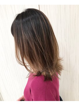 ヘアテリア リュウ 大塚(hair teria ryu) バレイヤージュロブ【ryu 大塚 北口】