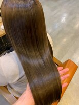 オースト ヘアー ステラ 新宿店(Aust hair Stella)&nbsp;髪質改善リンゴ幹細胞トリートメント×ことりベージュ takashi