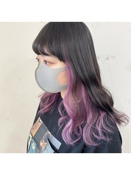 アジールヘア 北千住駅西口店(agir hair) ホワイトピンクカラー韓国ブリーチ北千住