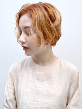 アイティーバイアルバム 八王子店(IT by ALBUM) オレンジベージュ_くびれミディイヤリングカラー_ba320012