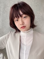 ソラ 表参道(SORA)&nbsp;[SORA見藤] まろみピンクブラウン ひし形　外ハネボブ