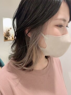 ジョワイユヘアーデザイン(Joyeux) joyeux　ホワイトベージュインナーカラー