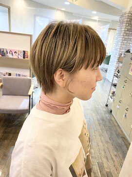 ヘアスペースブルーム エボリューション 庄内店(HAIR SPACE BLOOM evolution) 【庄内店】ボブ丸みショート20代30代40代×ショート
