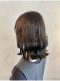 ヘーゼルグレージュカラーの波巻きスタイル☆   喜多朝也/透明感