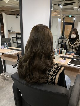 ラフ 難波店(LAFF) #黒髪#ボブルフ#ネビージュ#小顔#ワンレン