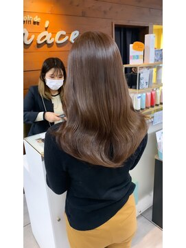 ブレス 小阪店(brace) とろんと可愛いブリーチ無しミルクティーベージュ☆