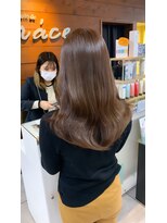 ブレス 小阪店(brace) とろんと可愛いブリーチ無しミルクティーベージュ☆