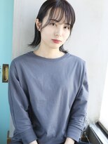 バース(BIRTH)&nbsp;天神【BIRTH】グレージュアッシュ×耳掛けシースルーバング　3