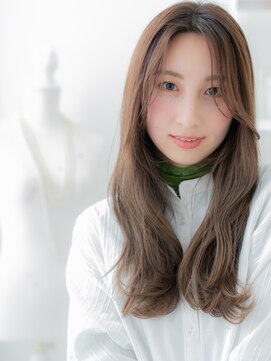モッズヘア 越谷(mod's hair) かきあげ前髪大人かわいい小顔ウェーブ巻きa越谷20代30代40代