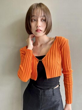 ミンクス 原宿店(MINX) 切りっぱなしボブ イメチェン 似合わせカット