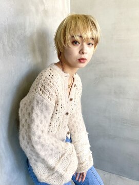 テトヘアー(teto hair) 抜きっぱなしブロンド　マッシュショート