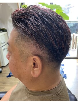 ミキサー(MIXER) ツーブロックのサイドパート