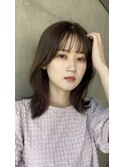 くびれミディアムパーマ/韓国風くびれパーマ