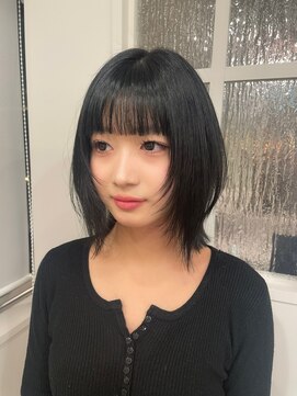 ウルア 吉祥寺店(ULUA) 髪質改善 艶髪 韓国風 エギョモリ ブルーブラック 吉祥寺