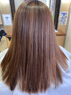 エミタス ヘア リゾート(EMITAS Hair Resort) サラツヤロング/オレンジブラウン