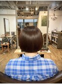 切りっぱなしミニボブ