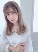 【Geek春日井】ミルクティーベージュ　ミディアム《担当　REO》