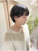 【HOSSY】丸みショート_ショートボブ☆モカブラウン