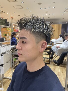 フィゼル あべのルシアス店(Aujua fizelle) 成人式ハイライトメッシュ　＊佐藤　空