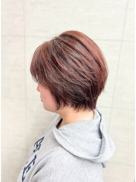 ノミネーション(Nomination) すっきり丸みショート×オレンジブラウン