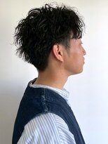 ラギッド 大野城店(RUGGED)&nbsp;ツーブロックマッシュ ツイストスパイラルパーマ 黒髪