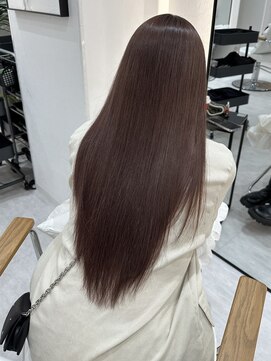 ジーナ 博多筑紫口(Zina) 艶髪透明感カラーピンクブラウン×髪質改善Tr！【福田れん】