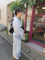 おしゃれ髪ヒロ&nbsp;まとめ髪ヘアースタイル。