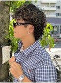 メンズカットメンズマッシュスパイラルパーマシャドウパーマ