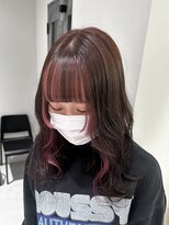 ピヨン 心斎橋(piLLon)&nbsp;フェイスフレーミング/デザインカラー/ピンクベージュ