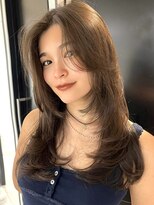 ヨロ 渋谷(YOLO) 韓国ヘアーハッシュカットレイヤーカットハイライトカラー