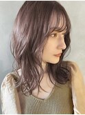 【PARK】ミディアムレイヤー×ラベンダーベージュ