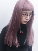 ギークス(GEEKS) 【GEEKS渋谷】冬カラー/ハイトーン/アッシュピンク/オン眉ロング